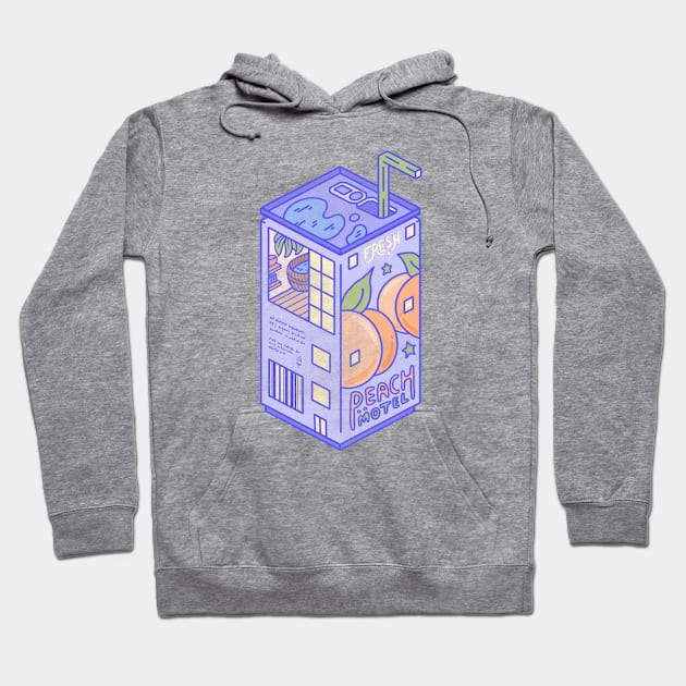 Peach Motel Hoodie by LauraOConnor